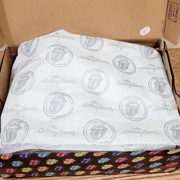 Skechers Rolling Stones Mark Nason Mens Court Shoes B/W Palmilla RS Marquee NIB - Picture 8 of 8